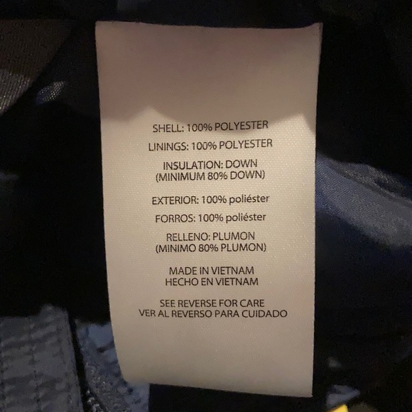 NWT Eddie Bauer packable jacket navy blue - Picture 5 of 5